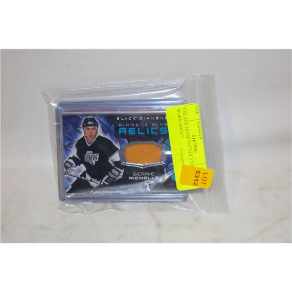 2 BLACK DIAMOND NHL GAME WORN JERSEY