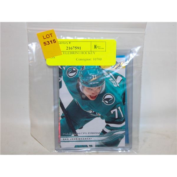 MACKLIN CELEBRINI HOCKEY CARDS