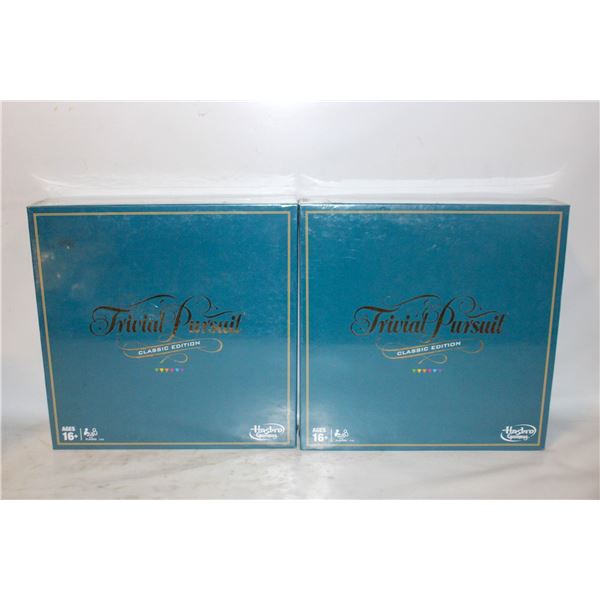 2 NEW SEALED TRIVIAL PERSUIT BOARD GAMES