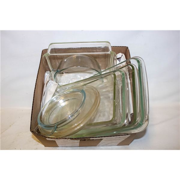 PYREX GLASS CASSEROLE/BAKING DISHES