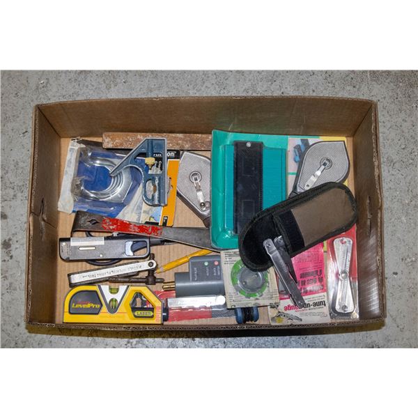 BOX OF ASSORTED TOOLS