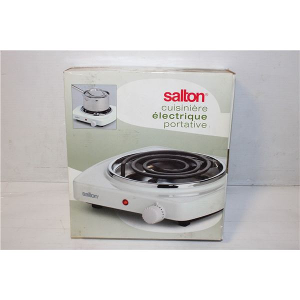 SALTON PORTABLE COOKING RANGE NEW IN BOX