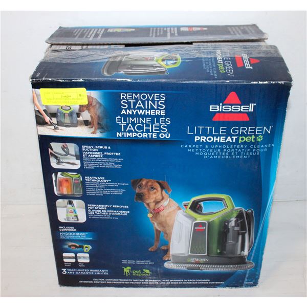 BISSEL LITTLE GREEN PRO HEAT PET CARPET+UPHOLSTERY