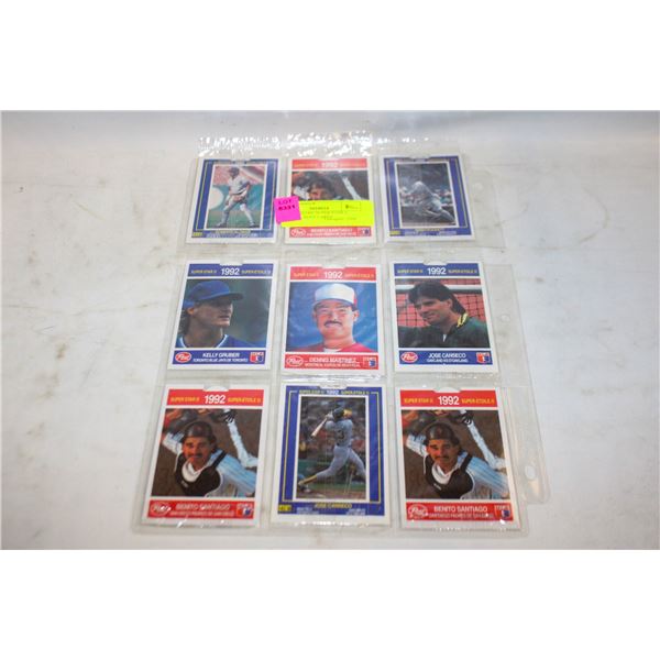 9X SEALED 1992 SUPER STAR 2 BASEBALL POST CARDS