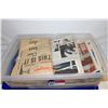 Image 1 : BIN OF VINTAGE NEWSPAPERS