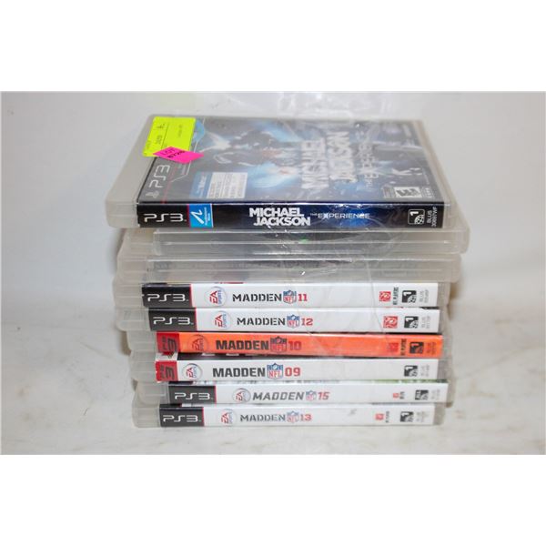 (9) PS3 GAMES