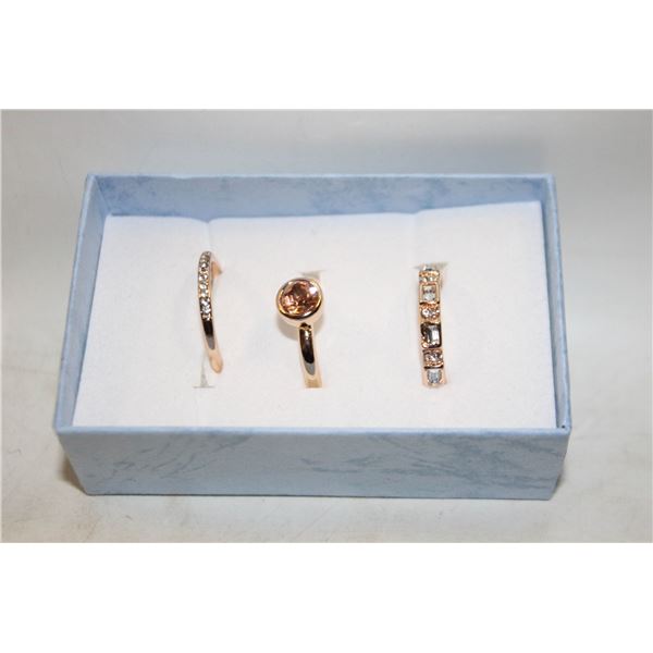 NEW 3PCS/SET RING SET SZ7