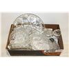 Image 1 : CRYSTAL/CUT GLASS ITEMS- BOX LOT ASSORTED