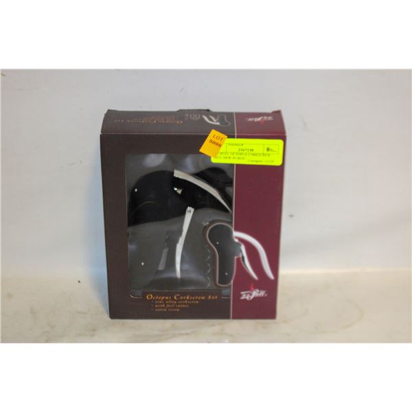 EZ-PULL OCTOPUS CORKSCREW SET- NEW IN BOX