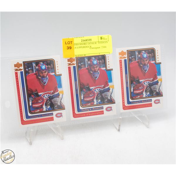 3 JOSE THEODORE GOALIE TODAYS ROOKIES UPPERDECK