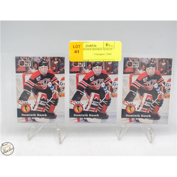 3 DOMINIK HASEK ROOKIE GOALIE PRO-SET
