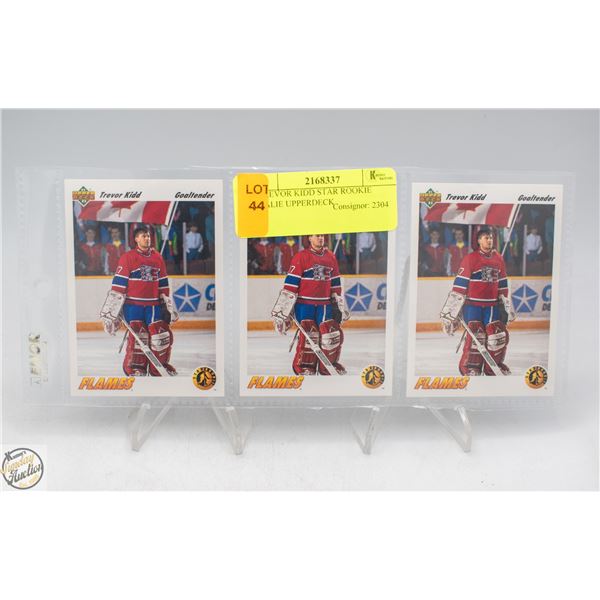 3 TREVOR KIDD STAR ROOKIE GOALIE UPPERDECK