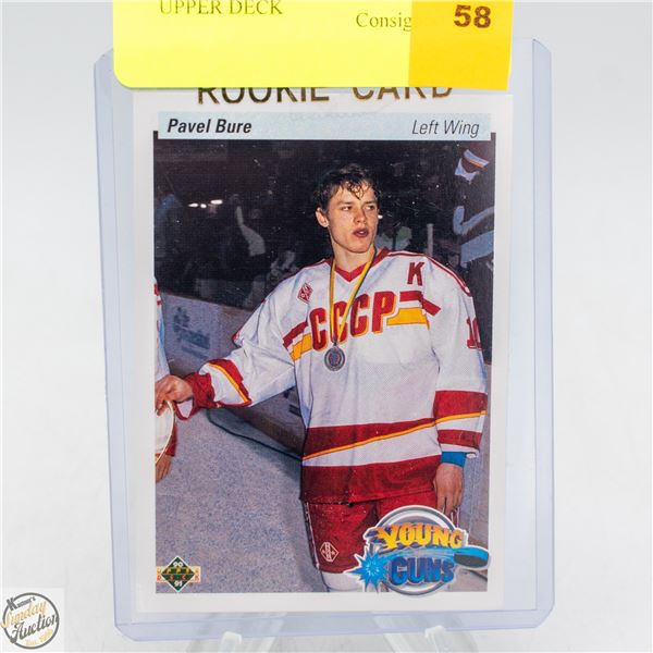 PAVEL BURE ROOKIE YOUNG GUNS UPPER DECK