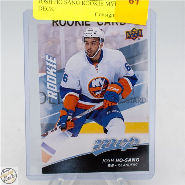 JOSH HO SANG ROOKIE MVP UPPER DECK