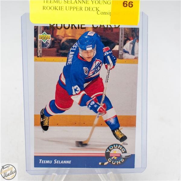 TEEMU SELANNE YOUNG GUNS ROOKIE UPPER DECK