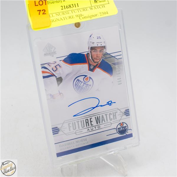 DARNELL NURSE FUTURE WATCH AUTO SIGNATURE