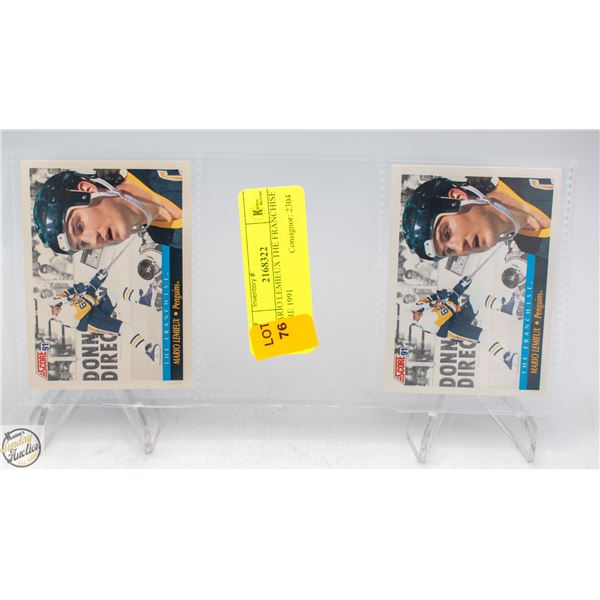 2 MARIO LEMIEUX THE FRANCHISE SCORE 1991