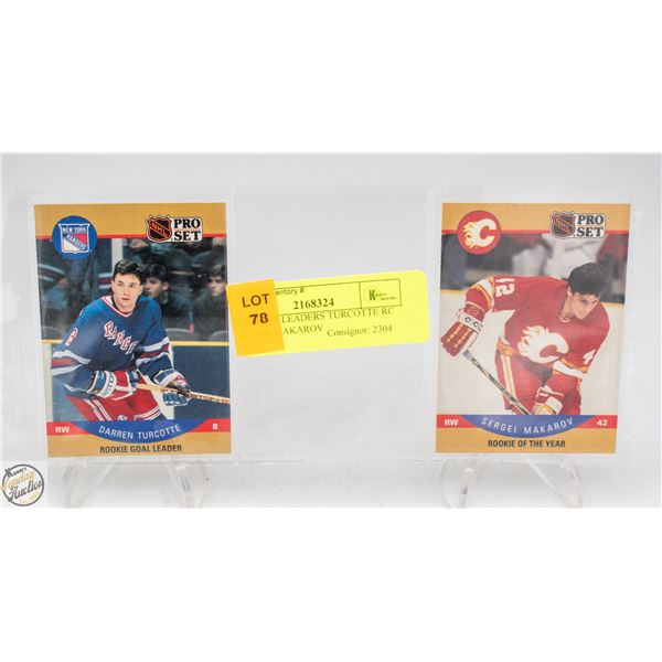 2 PRO-SET LEADERS TURCOTTE RC LEADER MAKAROV