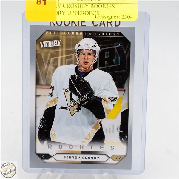 SIDNEY CROSBY ROOKIES VICTORY UPPERDECK