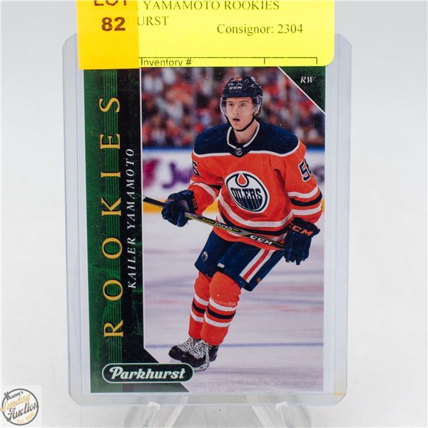 KAILER YAMAMOTO ROOKIES PARKHURST