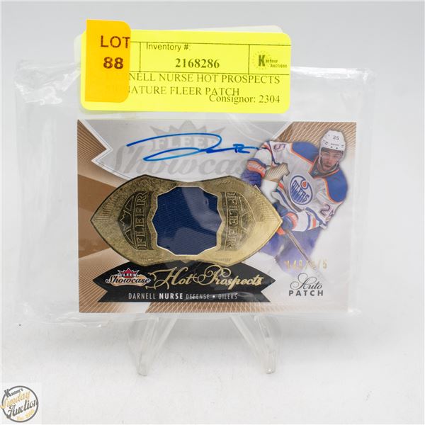 DARNELL NURSE HOT PROSPECTS SIGNATURE FLEER PATCH