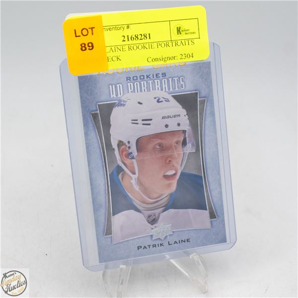 PATRIK LAINE ROOKIE PORTRAITS UPPER DECK