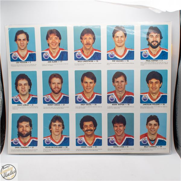 1984-85 UNCUT SHEET MOOG FUHR KURR