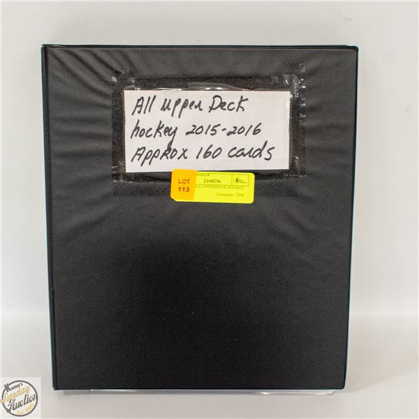 BINDER ALL UPPERDECK HOCKEY 2015-16