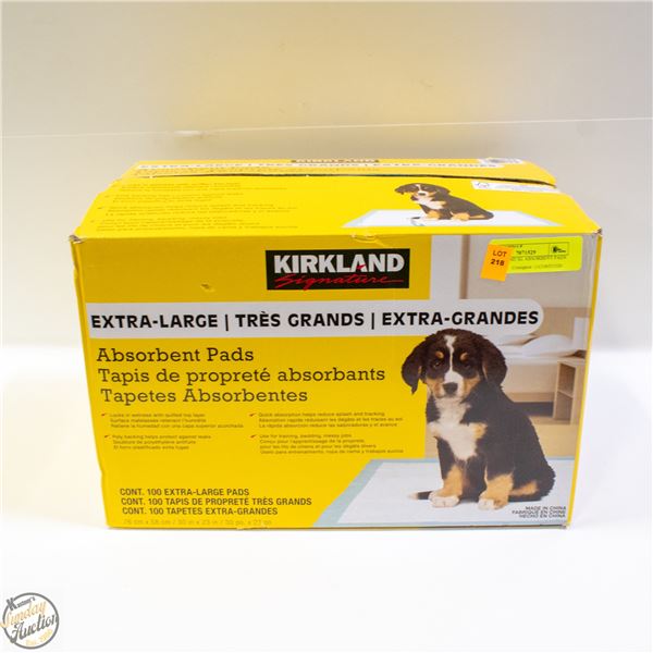 99 KIRKLAND XL ABSORBENT PADS FOR DOGS