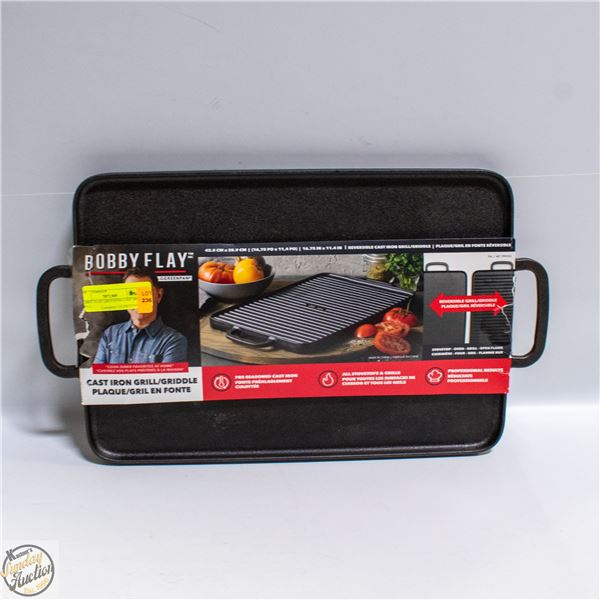 BOBBY FLAY GREENPAN CAST IRON GRILL