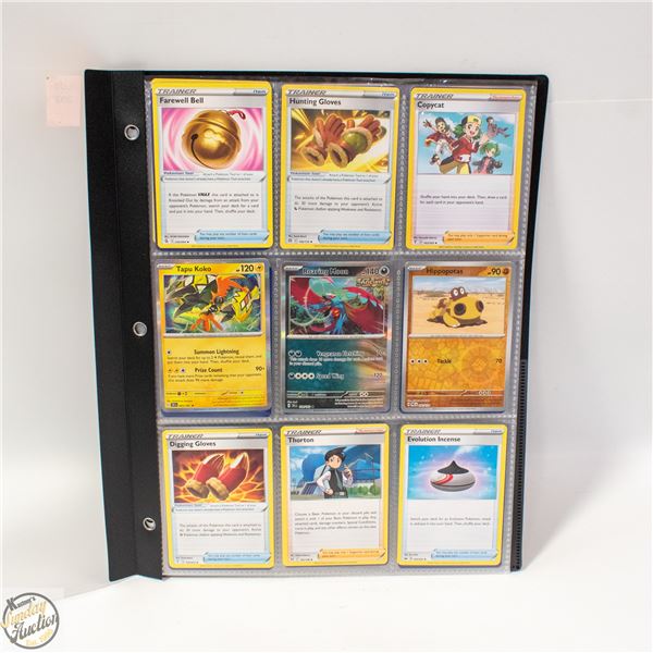 BINDER OF 45 ASSORTED POKEMON CARDS