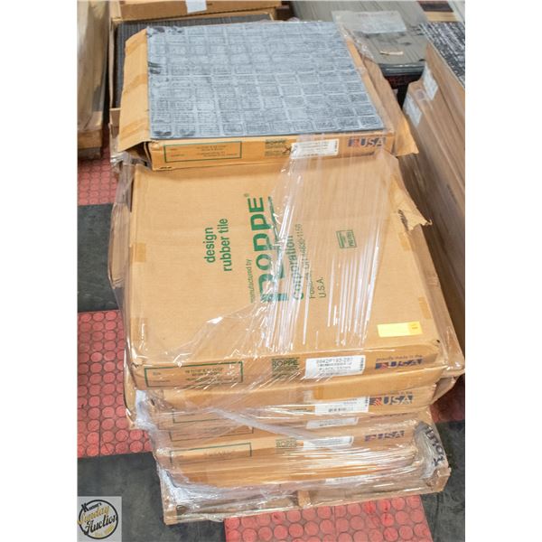 PALLET OF RUBBER TILE CONTAINING 770SQFT ROPPE