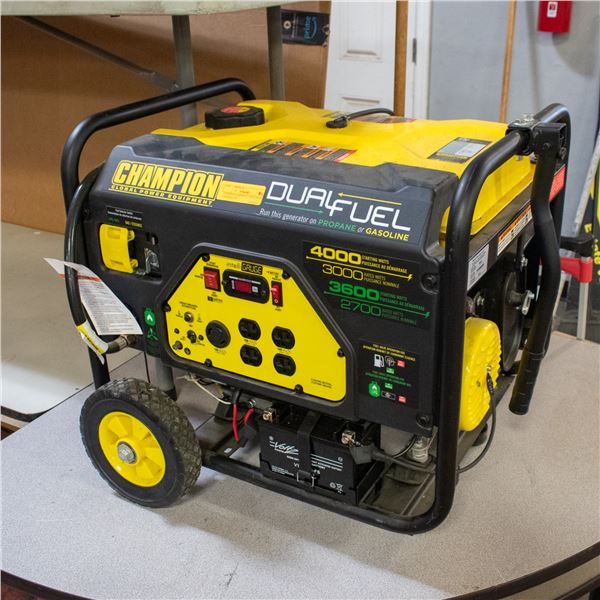 CHAMPION 4000WATT DUEL FUEL GENERATOR