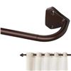 Image 1 : BRAND NEW BRONZE WRAP AROUND CURTAIN ROD 58-88"