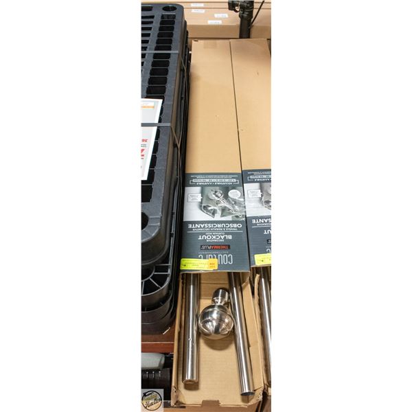 SUN BLACKOUT CURTAIN ROD 48-96"