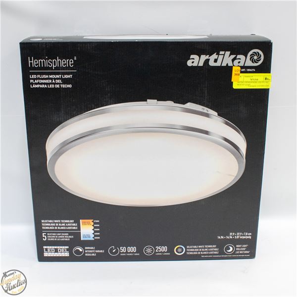 ARTIKA HEMISPHERE LED FLUSH MOUNT LIGHT