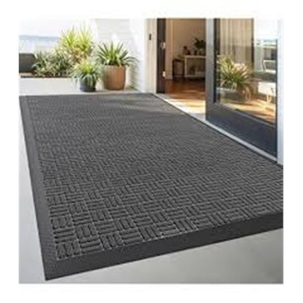 NEW GORILLA GRIP GUARD DOORMAT 35 X 23" GREY
