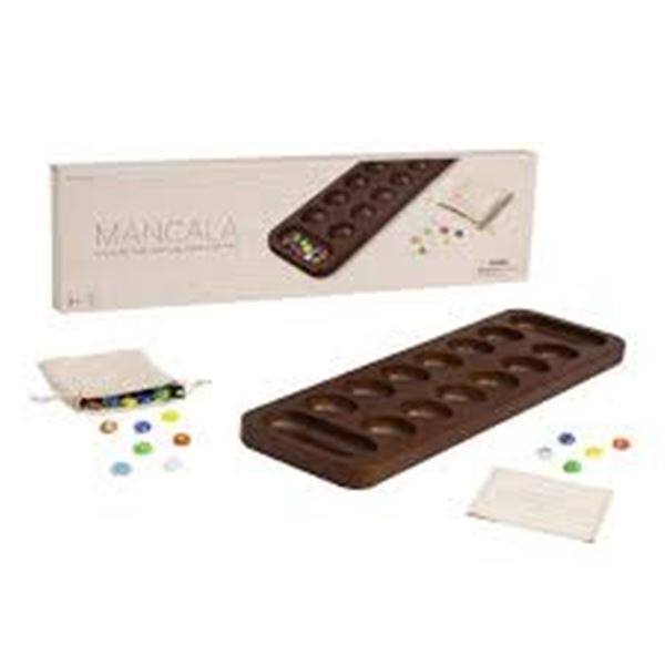 NEW MANCALA SOLID WOOD GAME