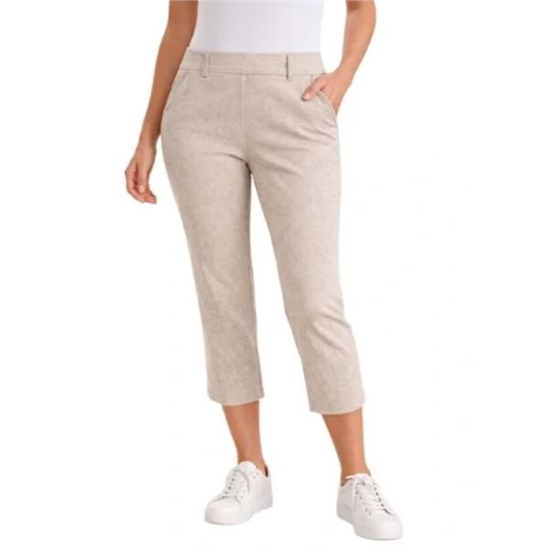 NEW HILARY RADLEY CAPRI PANTS SIZE 8 CREAM COLOR