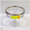 Image 1 : GLASS/CRYSTAL COMPORT WITH HALLMARKED