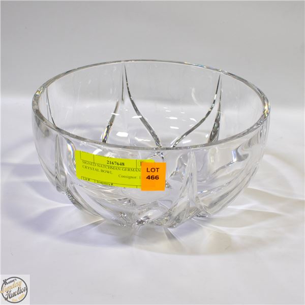 SIGNED NATCHMAN GERMANY CRYSTAL BOWL