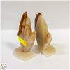 Image 1 : PAIR OF SLATE PRAYING HANDS BOOK ENDS