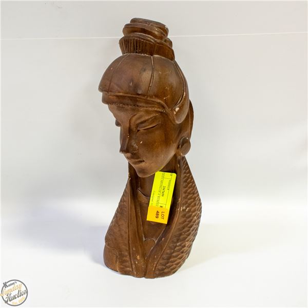 WOOD CARVING OF A WOMAN