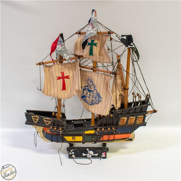 VINTAGE WOODEN SHIP