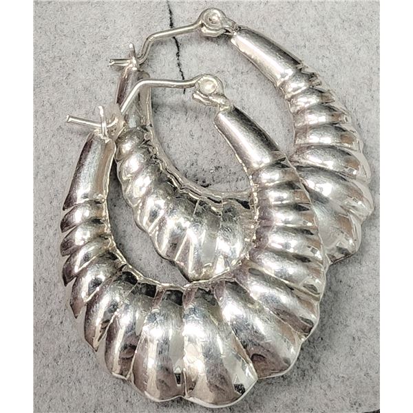 SILVER(7.58G) VINTAGE EARRINGS