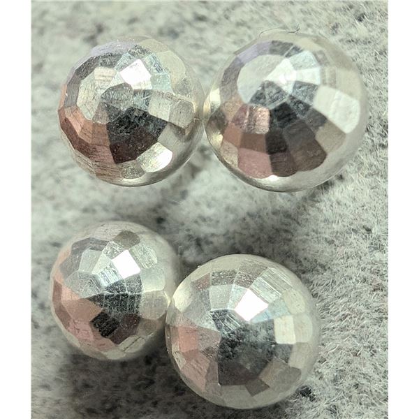 SILVER 2 PARIS BALL EARRINGS
