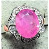 Image 1 : SILVER RUBY (1.5CT) RING SZ 6.75