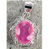 Image 1 : SILVER RUBY (1.5CT) PENDANT