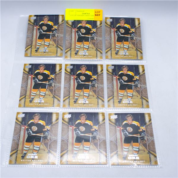 LOT OF 9 BOBBY ORR CARDS