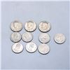 Image 2 : LOT OF 10 CANADIAN & US 50 CENT PIECES